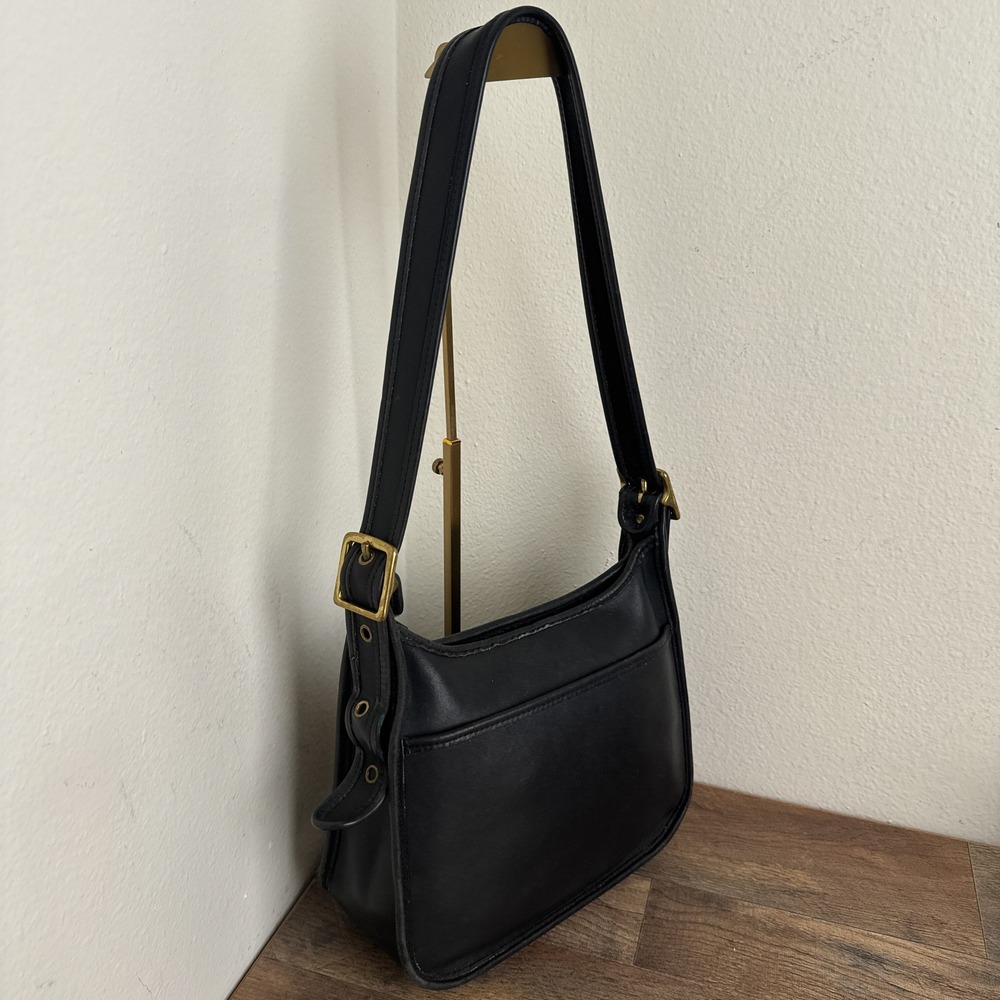 Vintage Coach Legacy Zip Crossbody Bag Black 9966 Made In USA 90s GUC - Picture 7 of 16